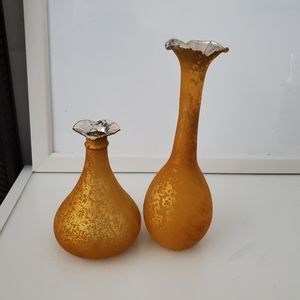 Art Glass Vases - 2 pc.Vintage.